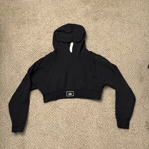 Alo Crop Top Hoodie for Women Size Small Long Sleeve Pullover